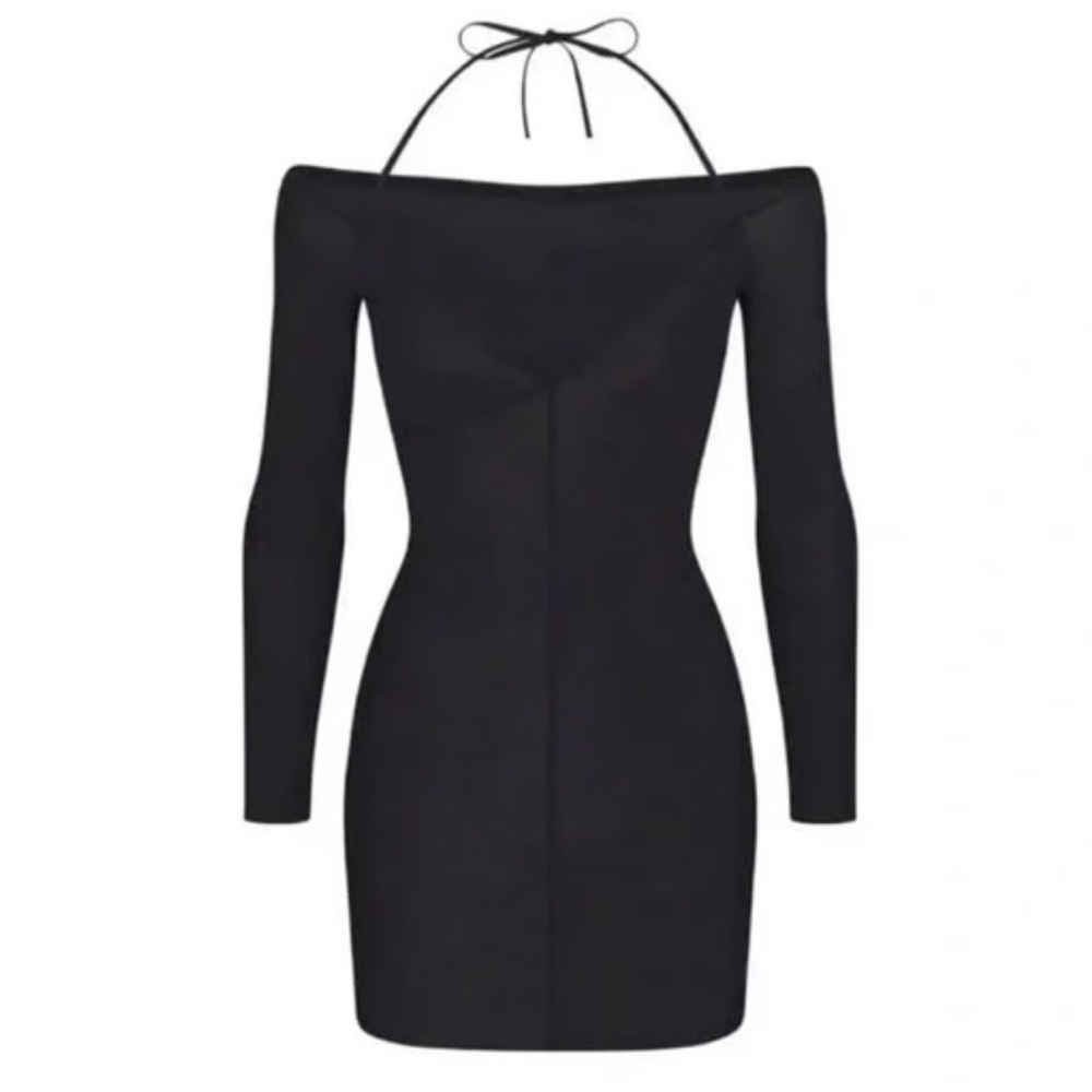 SKIMS Jelly Sheer Dress - Sz. Small - Black - Like New